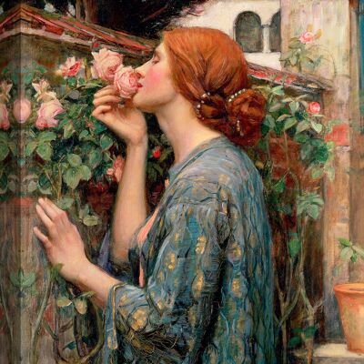 Peinture d'art moderne, impression sur toile : John William Waterhouse, L'âme de la rose