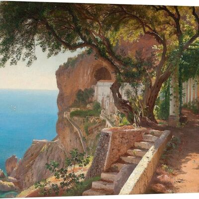 Quadro su tela di qualità museale Carl Frederic Aagaard, Pergola in Amalfi
