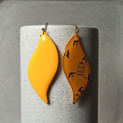 reversible earrings Angers – swallows 1221