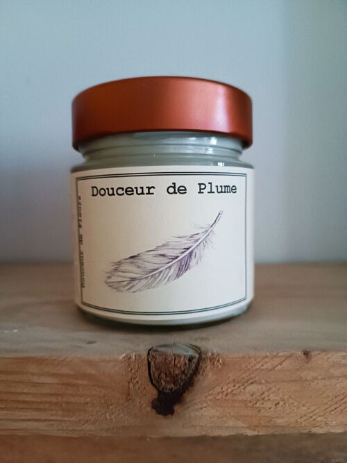 Bougie 180gr PLUME cires de soja et colza