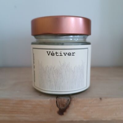 Candle 180gr VETIVER soy and rapeseed waxes