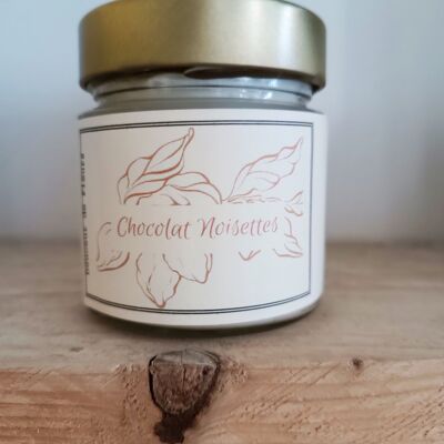 Candle 180gr CHOCOLATE HAZELNUTS soy and rapeseed waxes