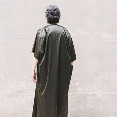 SAMUE TUNIC - Black/Olive/Ocra Newlife - Small - OLIVE