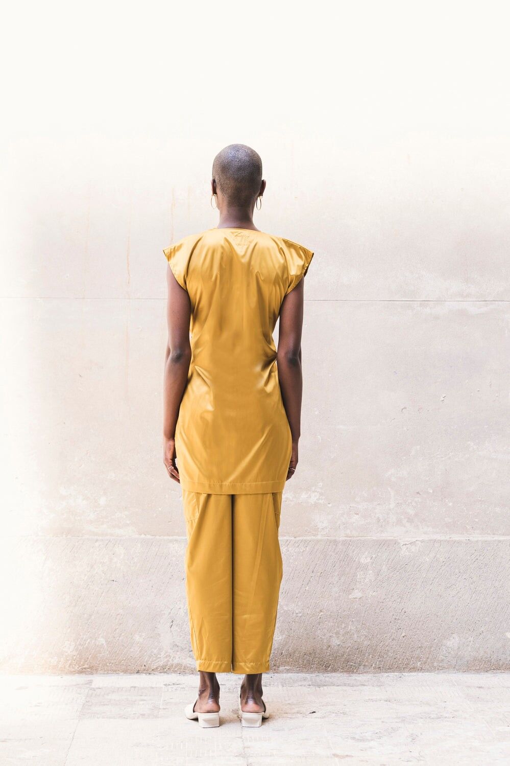 HANERI VEST - Black/Olive/Ocra Newlife - Large - Ocra