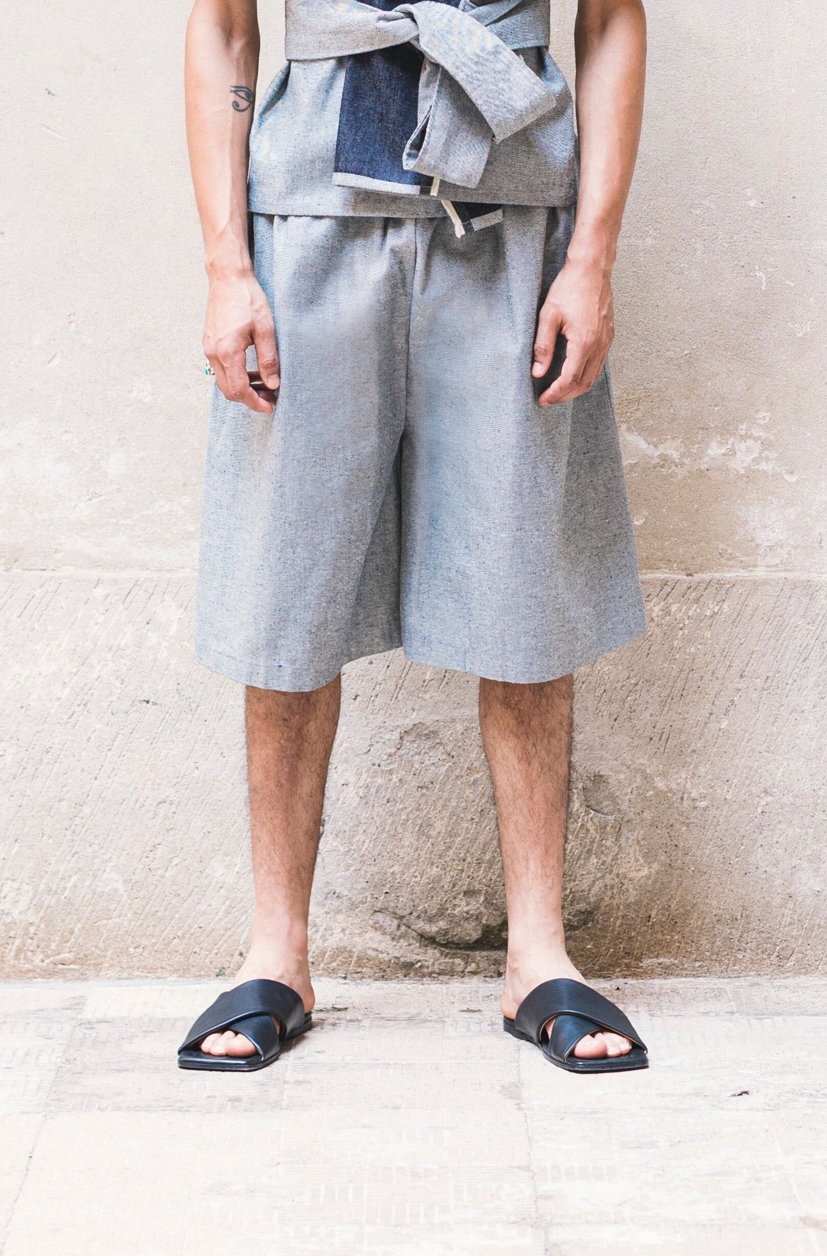 KARATEGI DENIM SHORTS - Small