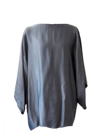 BLOUSE TOMESODE - Large - Gris 3