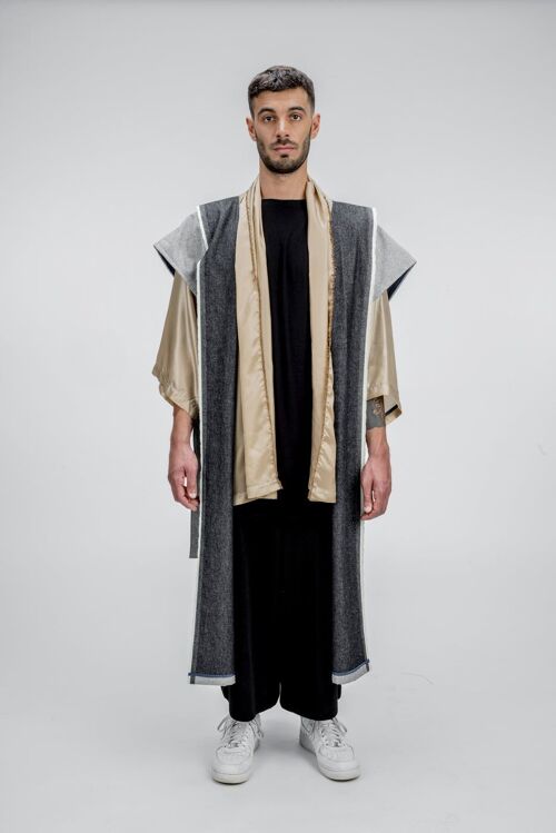 Kimono Denim - L - GREY