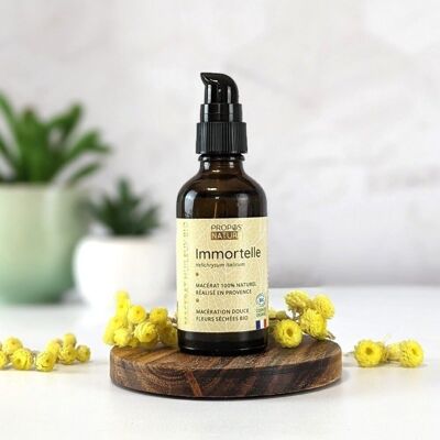 IMMORTELLE MACERAT - HELICHRYSE - MACERATED IN FRANCE - ANTI-AGING - 50ML