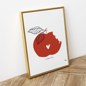 Affiche fruits - pomme - CROQUE-MOI 2
