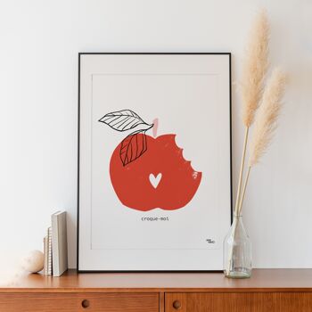 Affiche fruits - pomme - CROQUE-MOI 3