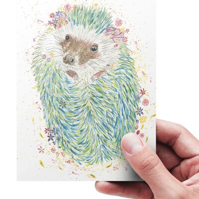 Hector the Hedgehog Eco Friendly Card Colourful Greetings