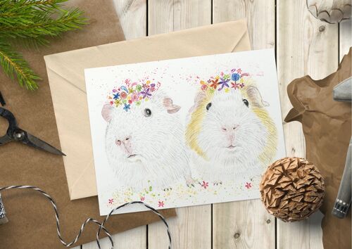 Guinea Pigs | Eco Friendly Card Greetings Childrens Cute