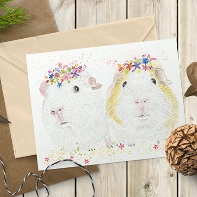 Guinea Pigs | Eco Friendly Card Greetings Childrens Cute