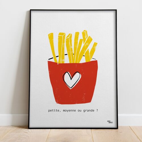 Affiche cuisine - FRITES