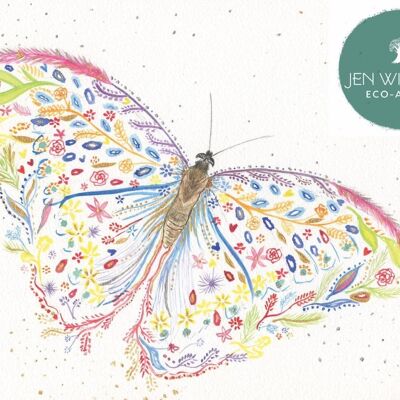 Schmetterling | Signierter Kunstdruck | Tier | Kunstwerk Haus Natur
