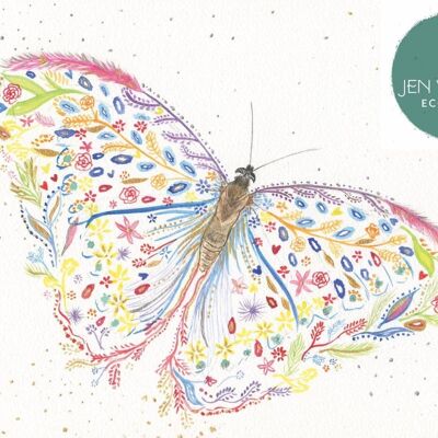 Papillon | Impression d'art signée | Animaux | Œuvre d'art Accueil Nature