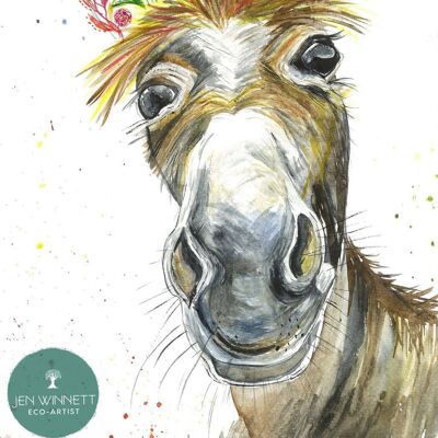 Donkey | Signed Art Print | Funny | Farm | Animal | Artwork