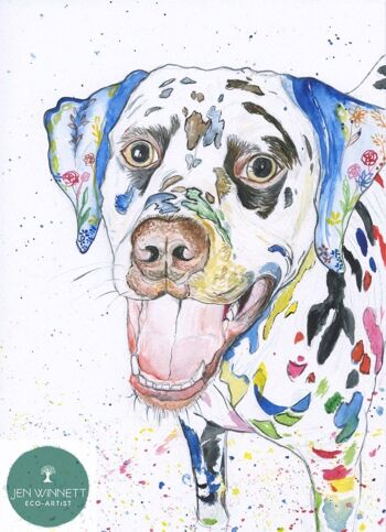 Dalmatie | Impression d'art signée | Animaux | Oeuvre | Accueil | Chien