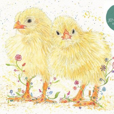 Chicks  | Bird |  Signed Art Print | Animal | Artwork | Home