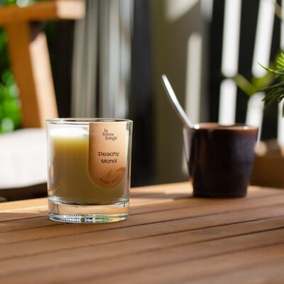 Peachy Monoï - Scented candle with vegetable rapeseed wax