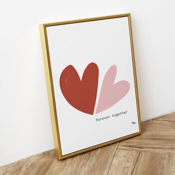 Affiche - amour - coeur - FOREVER TOGETHER 2