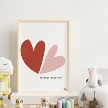 Affiche - amour - coeur - FOREVER TOGETHER 3