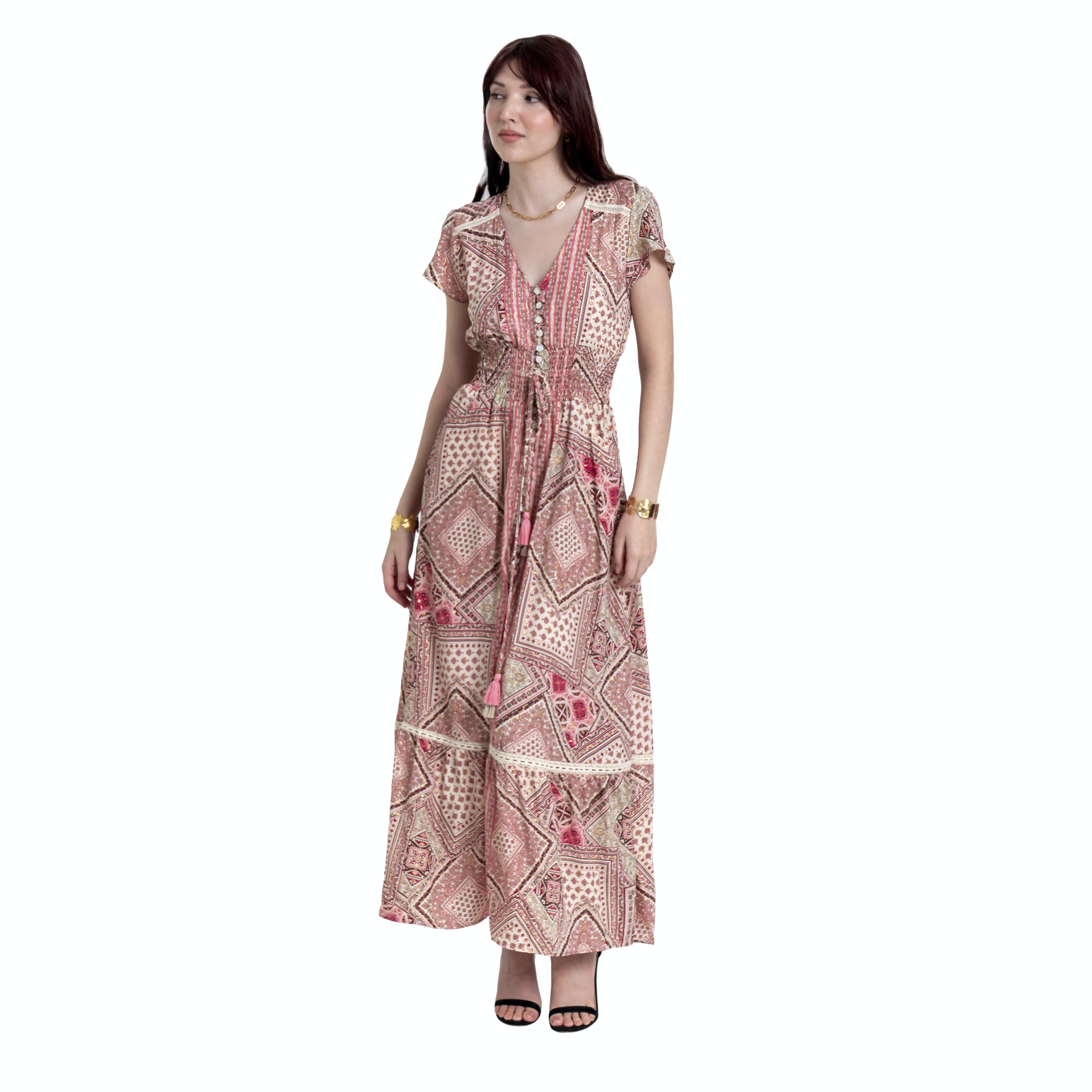 Robe Rose Mosaïque Nilo