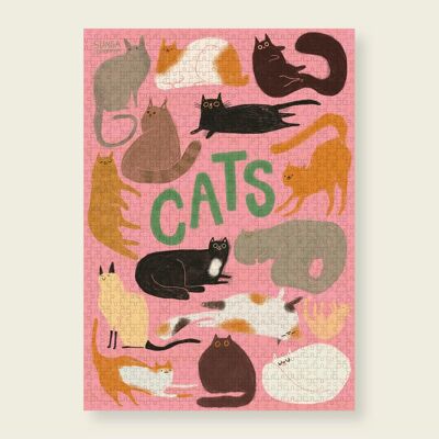 Rompecabezas »Gatos« | Ilustración Slinga