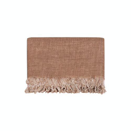 100% Linen Blanket with Fringes Brussels