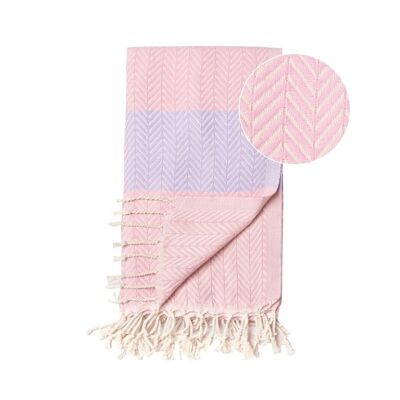 Beach Towel / Spa & Sauna Towel / Turkish Hammam Towel Balik Pink/Lila