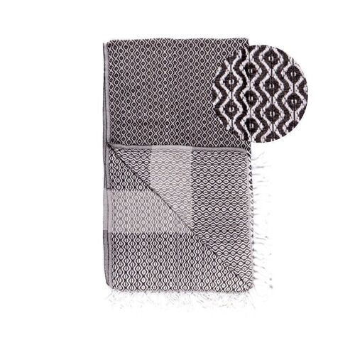 Beach Towel / Spa & Sauna Towel / Turkish Hammam Towel Damla Grey