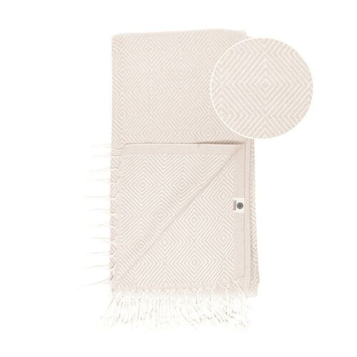 Beach Towel / Spa & Sauna Towel / Turkish Hammam Towel Crystal Beige