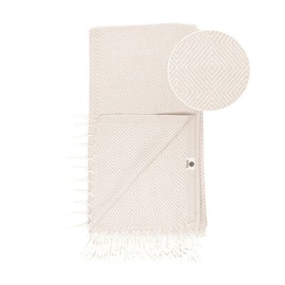 Serviette de plage / Serviette de spa et de sauna / Serviette de hammam turc Crystal Beige