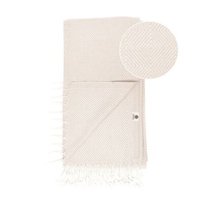 Beach Towel / Spa & Sauna Towel / Turkish Hammam Towel Crystal Beige