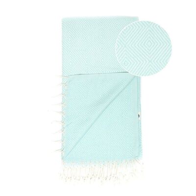 Beach Towel / Spa & Sauna Towel / Turkish Hammam Towel Crystal Mint