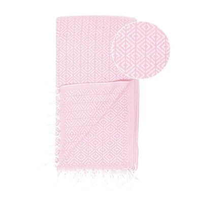 Beach Towel / Spa & Sauna Towel / Turkish Hammam Towel Ela Pink