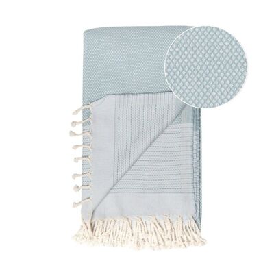 Beach Towel / Spa & Sauna Towel / Turkish Hammam Towel Pharao Mint/Light Blue