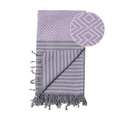 Beach Towel / Spa & Sauna Towel / Turkish Hammam Towel Sahara Purple