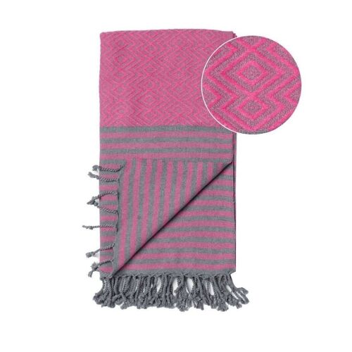 Beach Towel / Spa & Sauna Towel / Turkish Hammam Towel Sahara Cherry Red