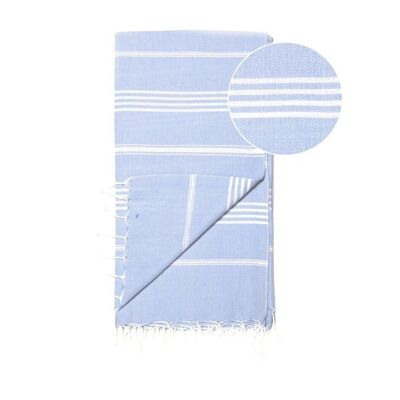 Beach Towel / Spa & Sauna Towel / Turkish Hammam Towel Sultan Light Blue