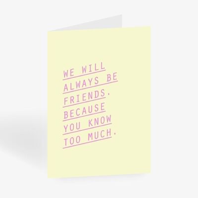 Carte de voeux / Always Friends