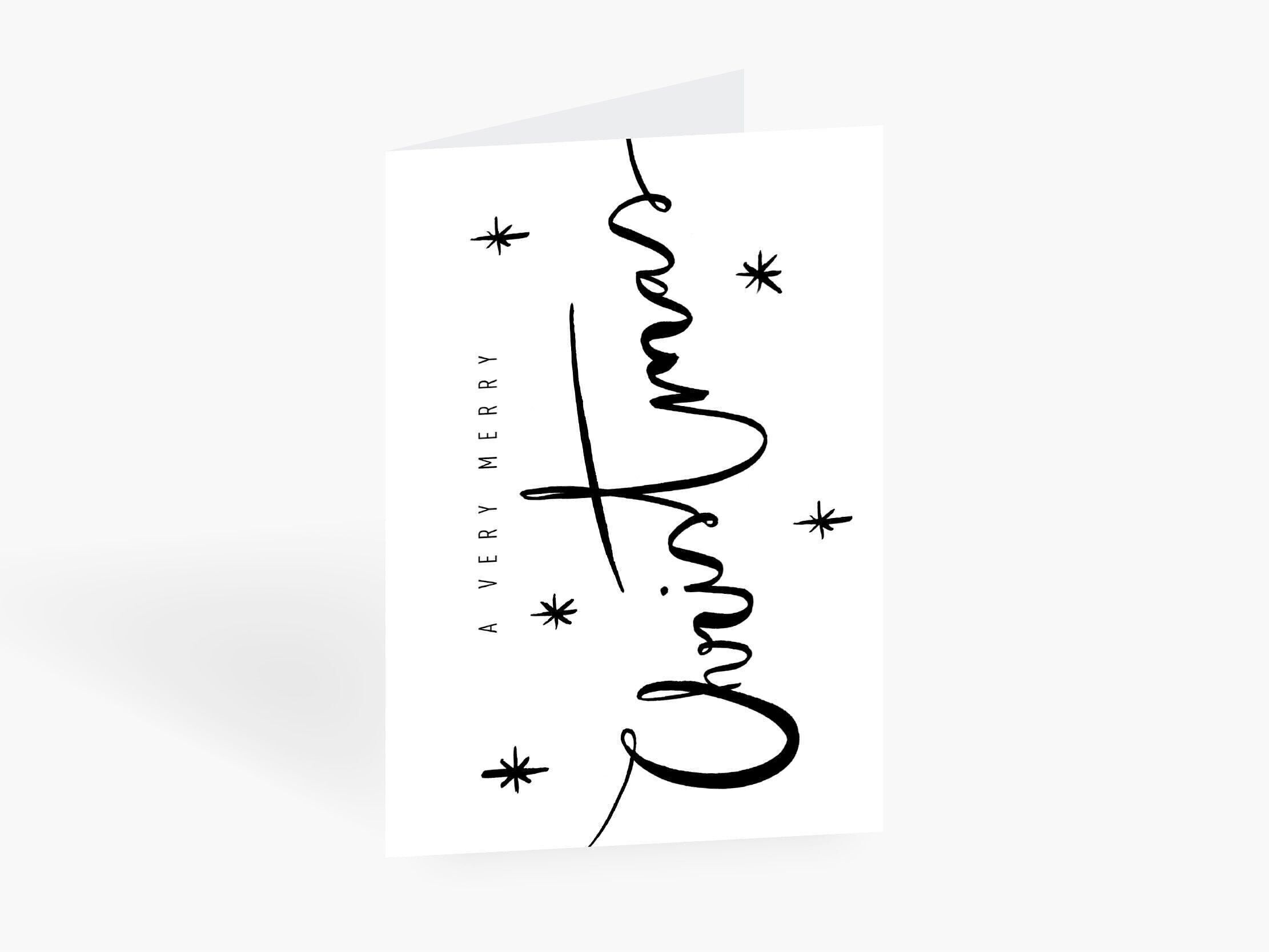 Biglietto di auguri / calligrafia n. 1