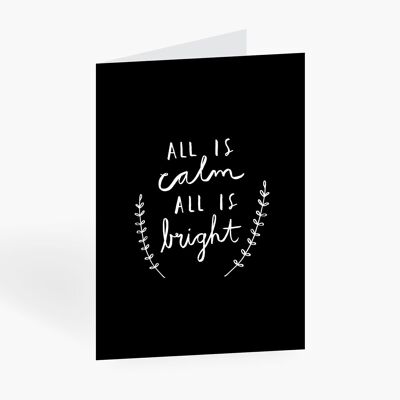 Greeting card / Calm and Bright