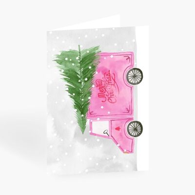 Greeting card / Christmas truck