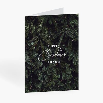 Greeting card / green branches