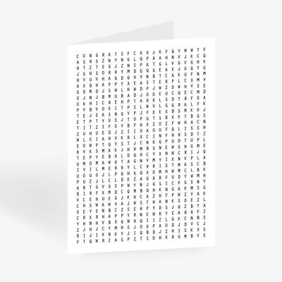 Carte de voeux / Jumbled Letters