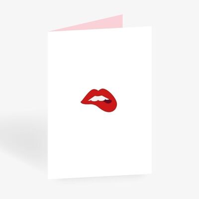 Grußkarte / Lips No. 1