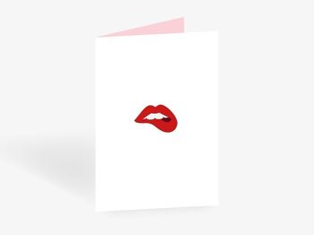 Carte de voeux / Lèvres No. 1 1