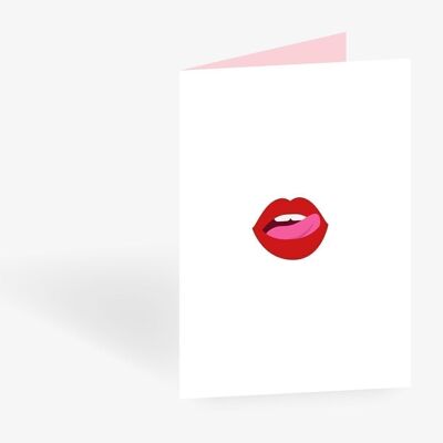 Greeting card / Lips No. 2