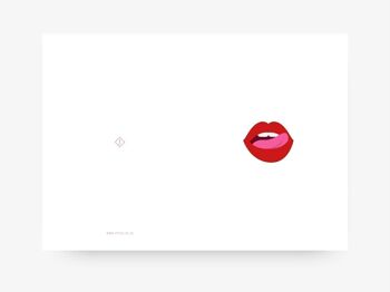 Carte de voeux / Lèvres No. 2 3